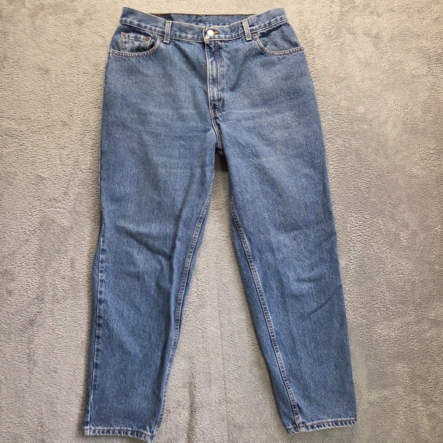 Vintage Levis 550 Jeans Womens 14 Short Relaxed Tapered High Rise Y2k Denim